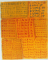 Fast Food/Bananas 2002 Watercolor on paper 11 ½ x 9 ¼ inches