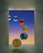 Walter Wick Floating Marbles 1980 28 x 35” Pigmented Inkjet Photograph