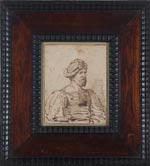 Artist unknown Head and Torso of a Chevalier Pen and ink on paper n.d. 12 x 15 cm