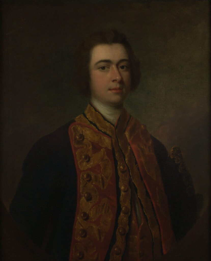 Thomas Hudson (English, 1701-1789), Portrait of John Meadows, Esq., ca. 1745-50, oil on canvas. Gift of Asbjorn Lunde, 1979.120.