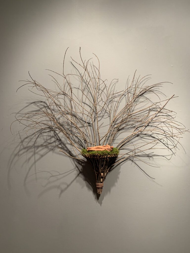 Ana Flores, Forest Dreaming, 1999, wood, clay, stone, cement. Collection of Barbie Beyer & Stephen Turino.