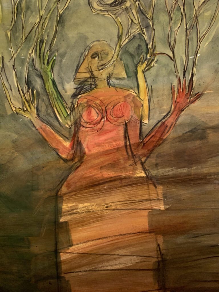Ana Flores, Demeter, 2012, acrylic on paper. Courtesy of the artist.