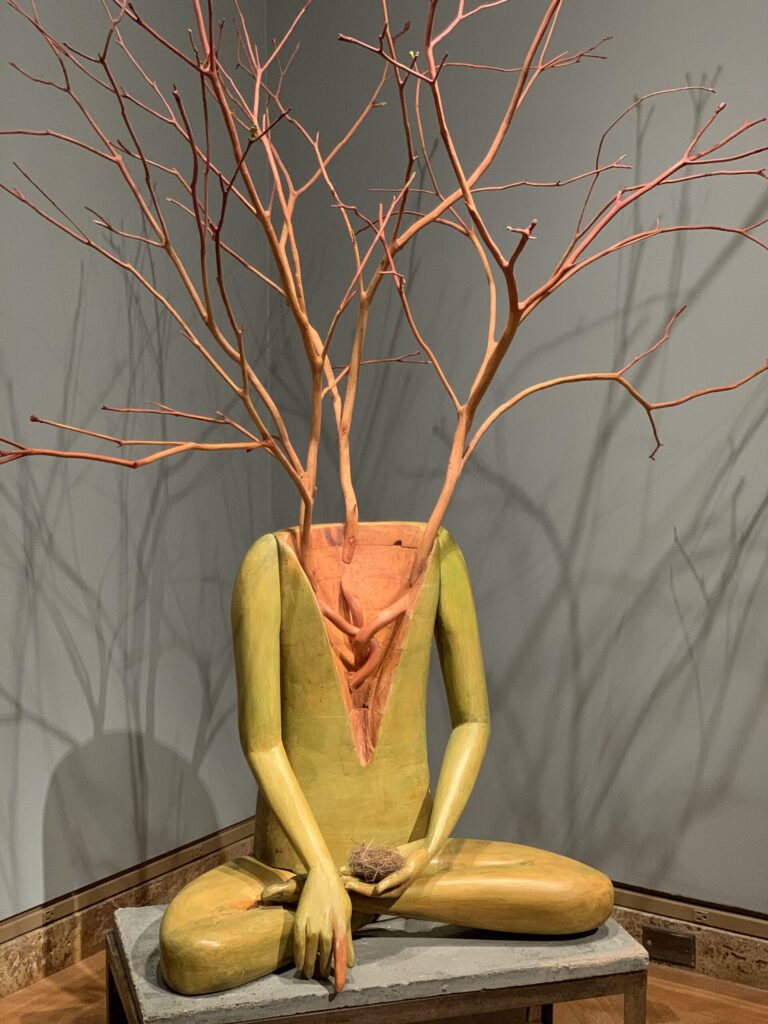 Ana Flores, Enlightenment, 2009, wood, cement, steel. Courtesy of the artist.