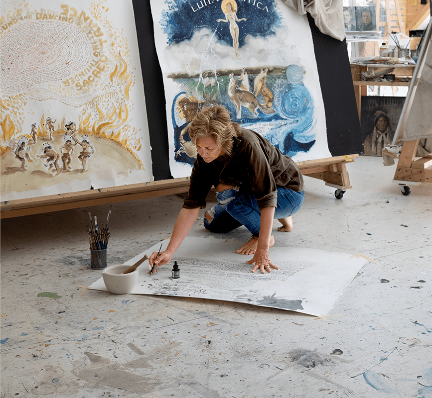 Melissa Barbieri in her studio.