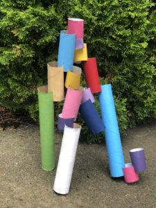 Cardboard Roll Sculptures - Lyman Allyn Art Museum